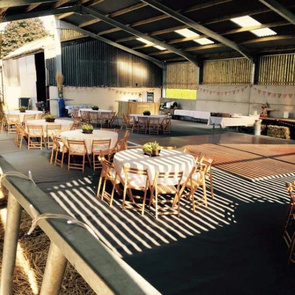 Rustic furniture hire barn weddings
