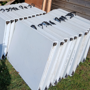 plastic trestle table hire