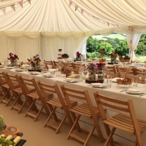 folding wooden chair hire